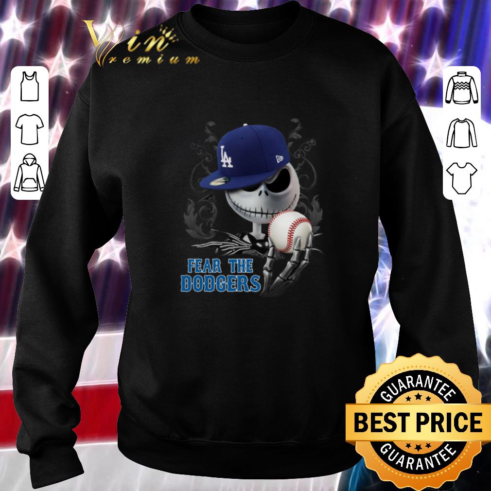 Premium Jack Skellington Fear The Dodgers shirt 6 Premium Jack Skellington Fear The Dodgers shirt