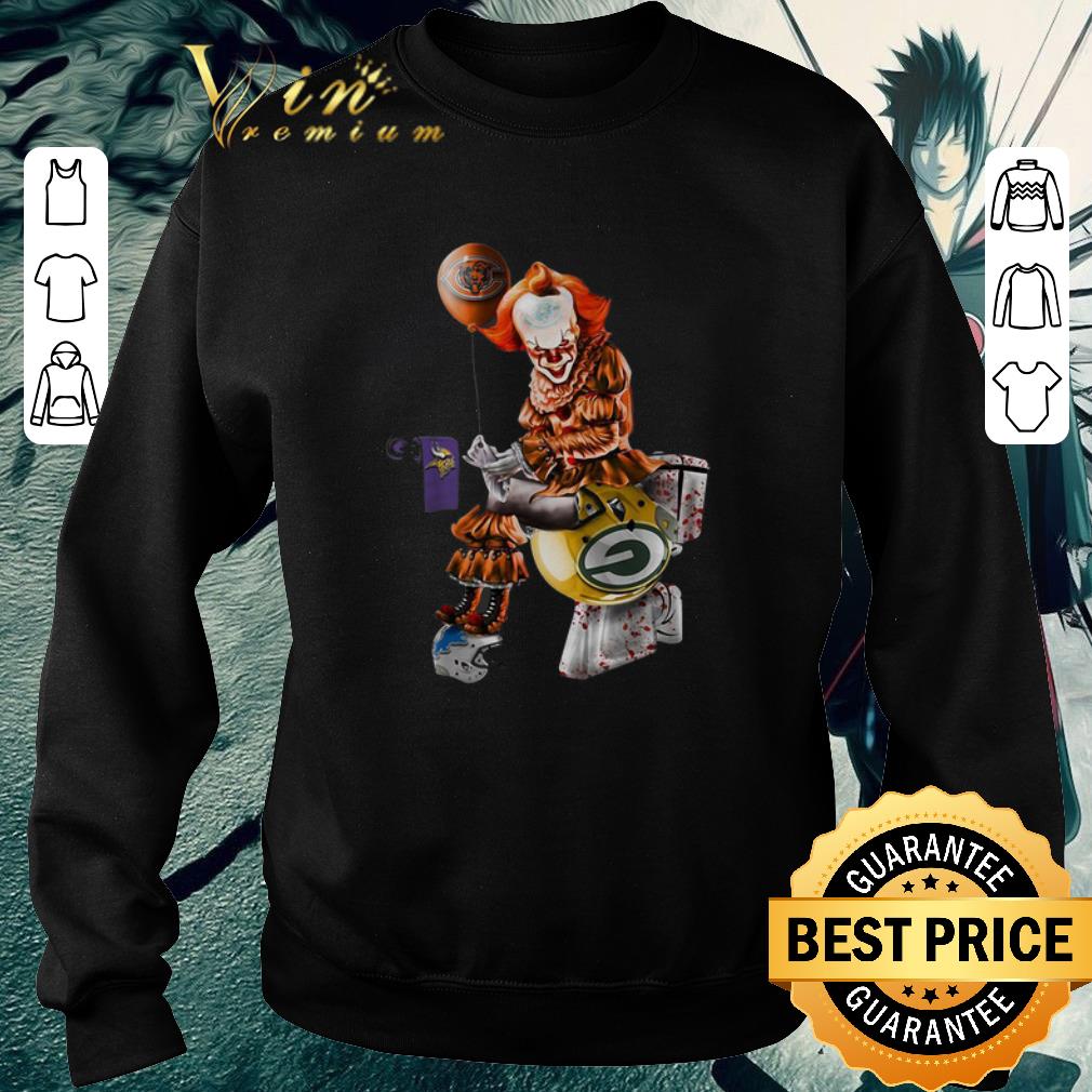 Pretty Pennywise Chicago Bears Minnesota Vikings Packers toilet shirt 6 Pretty Pennywise Chicago Bears Minnesota Vikings Packers toilet shirt