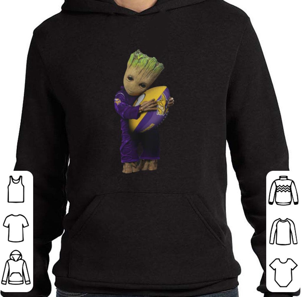 Top Baby Groot hug Minnesota Vikings NFL ball shirt 6 Top Baby Groot hug Minnesota Vikings NFL ball shirt