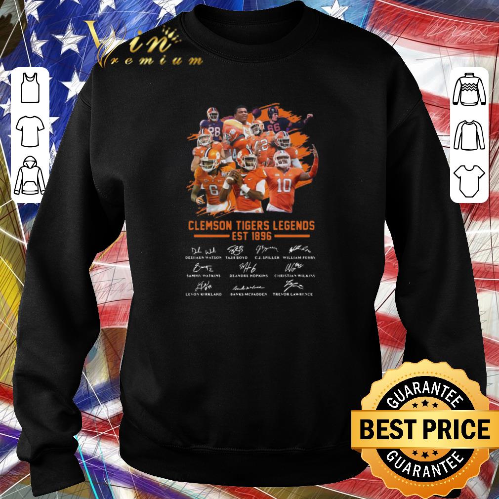 Top Clemson Tigers Legends Est 1896 signatures shirt 6 Top Clemson Tigers Legends Est 1896 signatures shirt