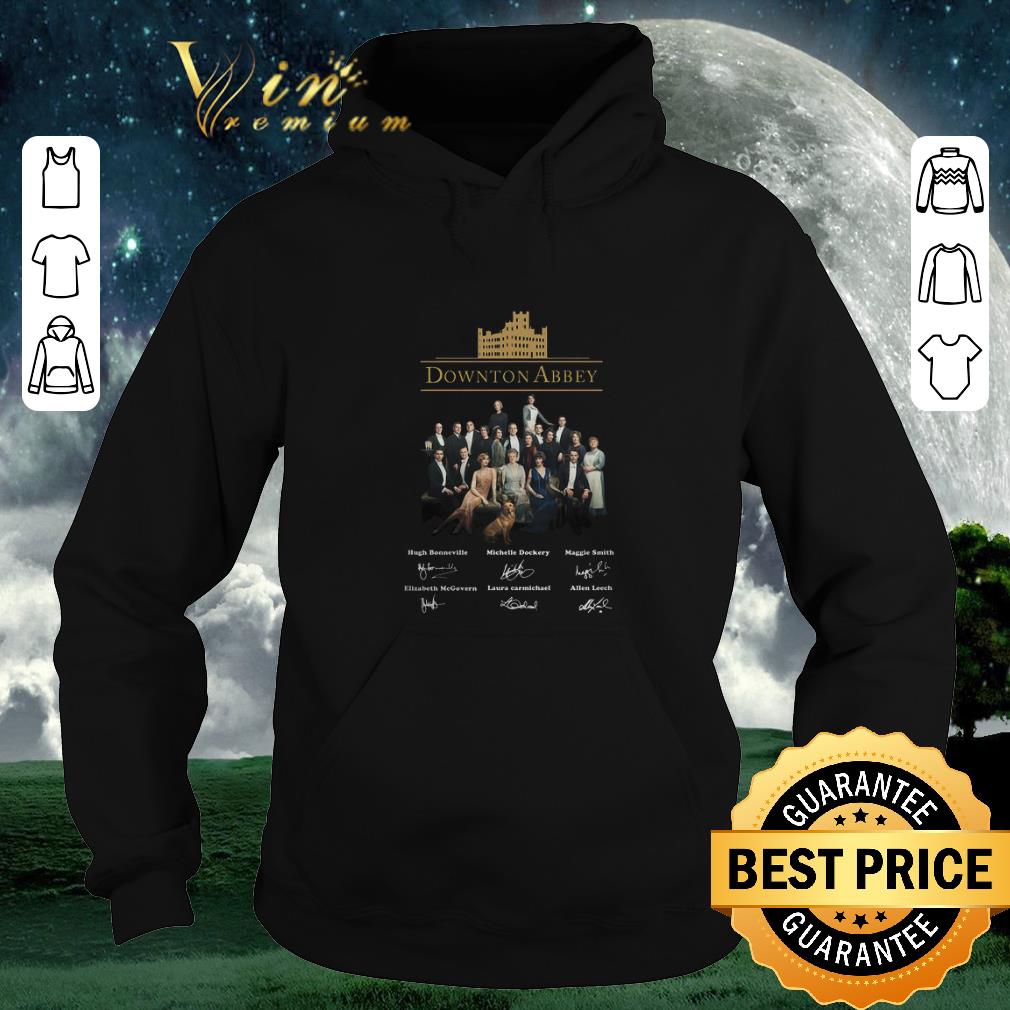 Top Downton Abbey all character signatures shirt sweater 6 Top Downton Abbey all character signatures shirt sweater