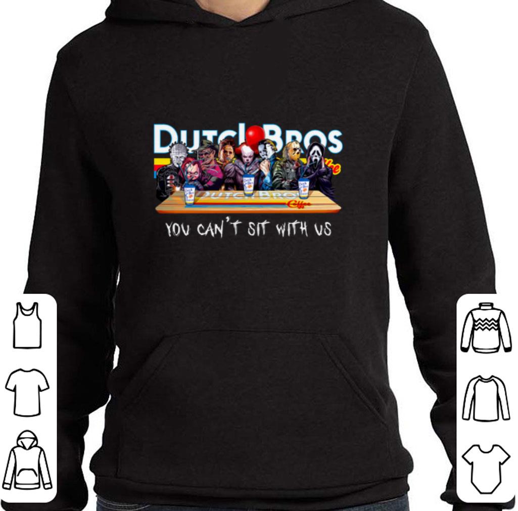 Top Horror movie characters Dutch Bros Coffee you can't sit with us shirt 2 Top Horror movie characters Dutch Bros Coffee you can't sit with us shirt