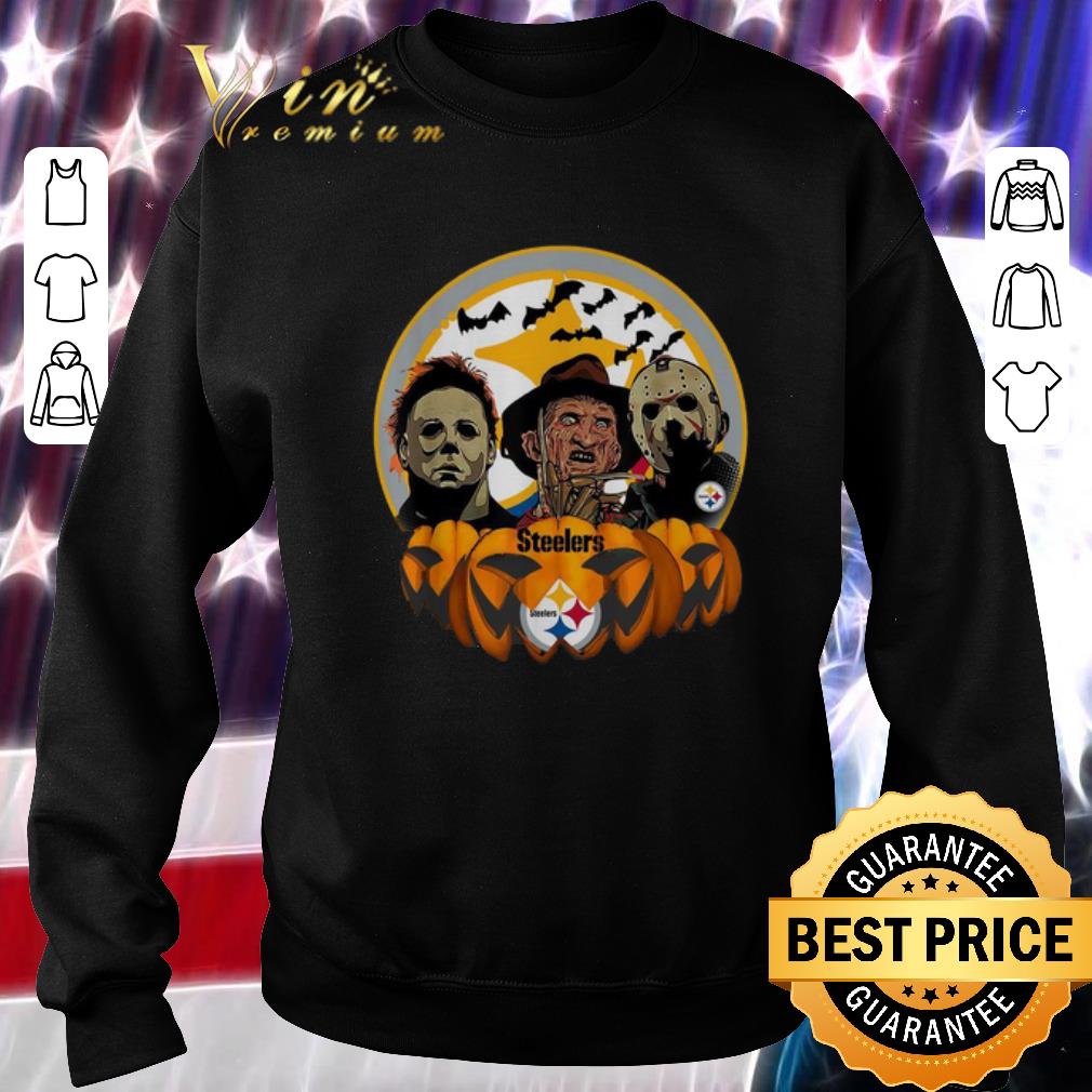 Top Horror movie characters Pittsburgh Steelers pumpkin shirt 6 Top Horror movie characters Pittsburgh Steelers pumpkin shirt