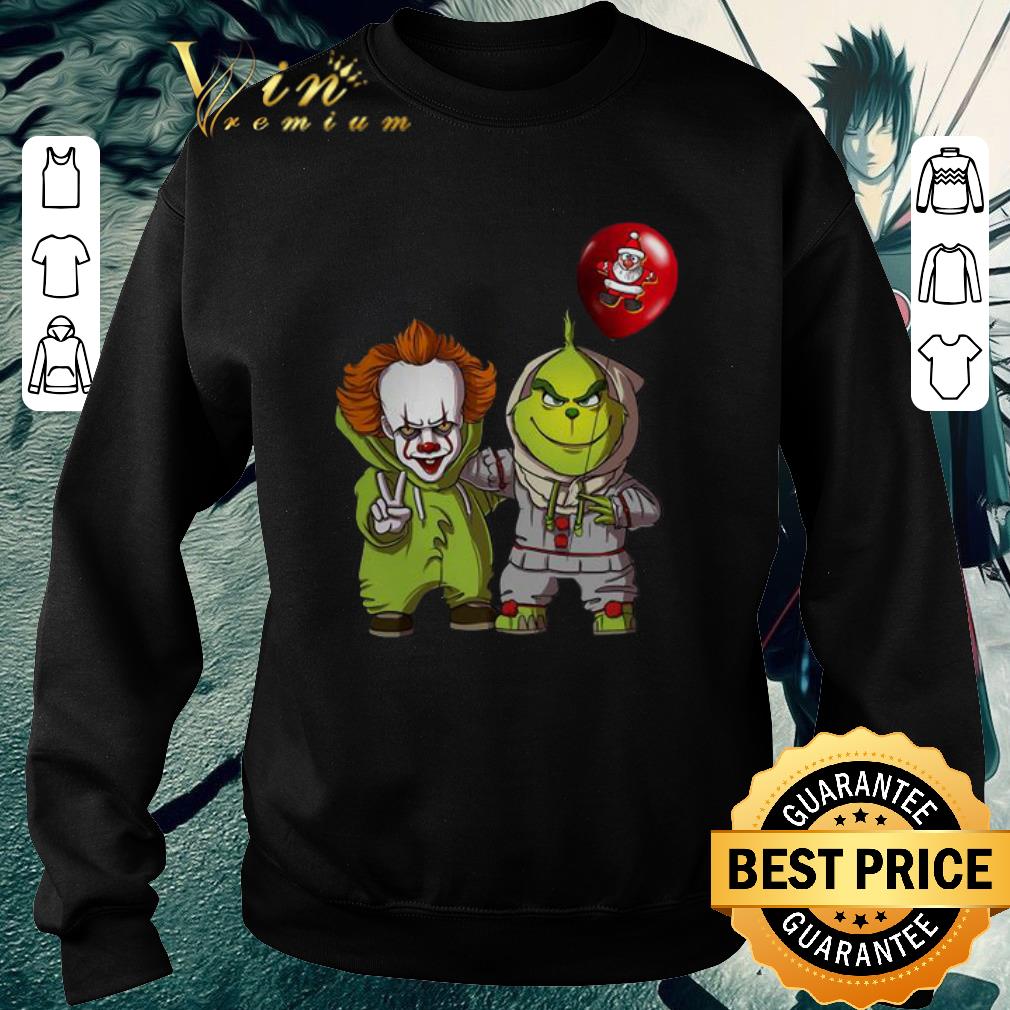 Awesome Baby Pennywise and Grinch shirt 2 Awesome Baby Pennywise and Grinch shirt