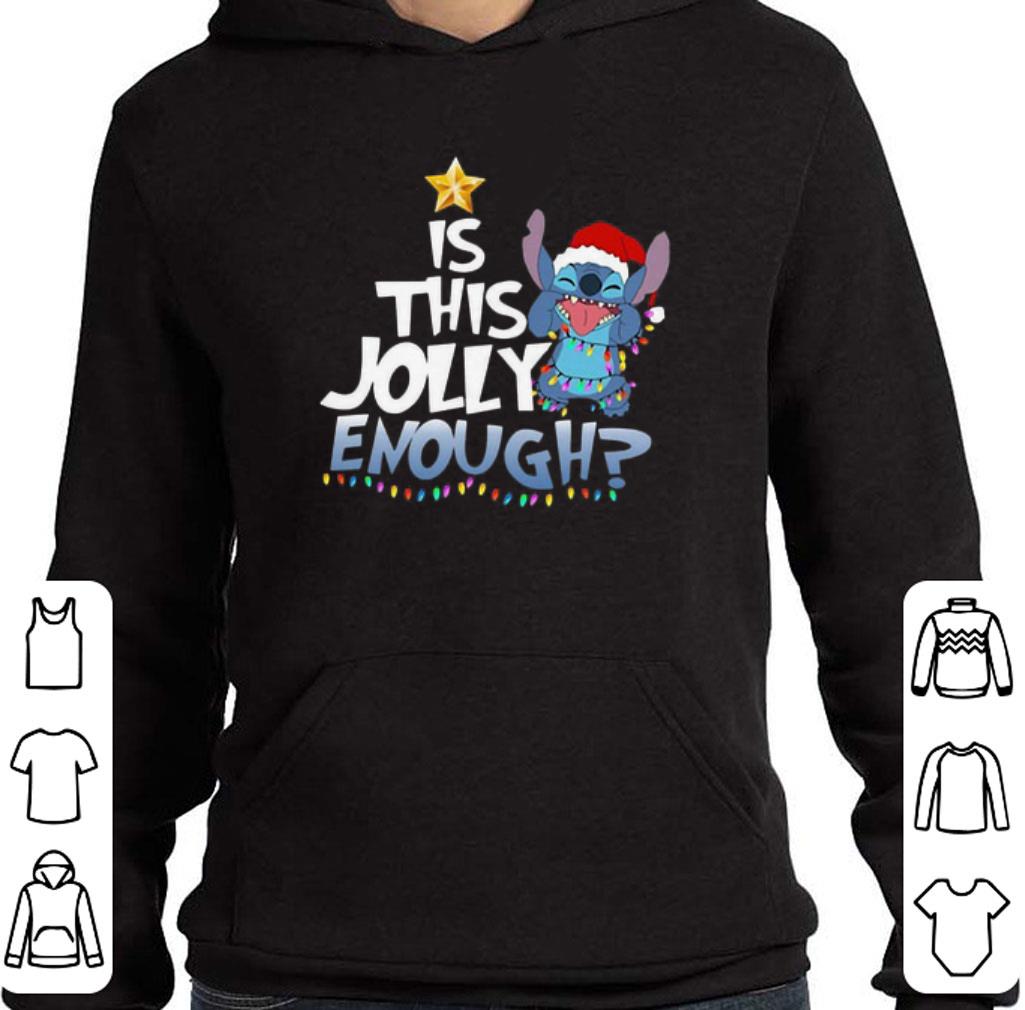 Awesome Stitch Santa is this Jolly enough Christmas lights shirt 2 Awesome Stitch Santa is this Jolly enough Christmas lights shirt