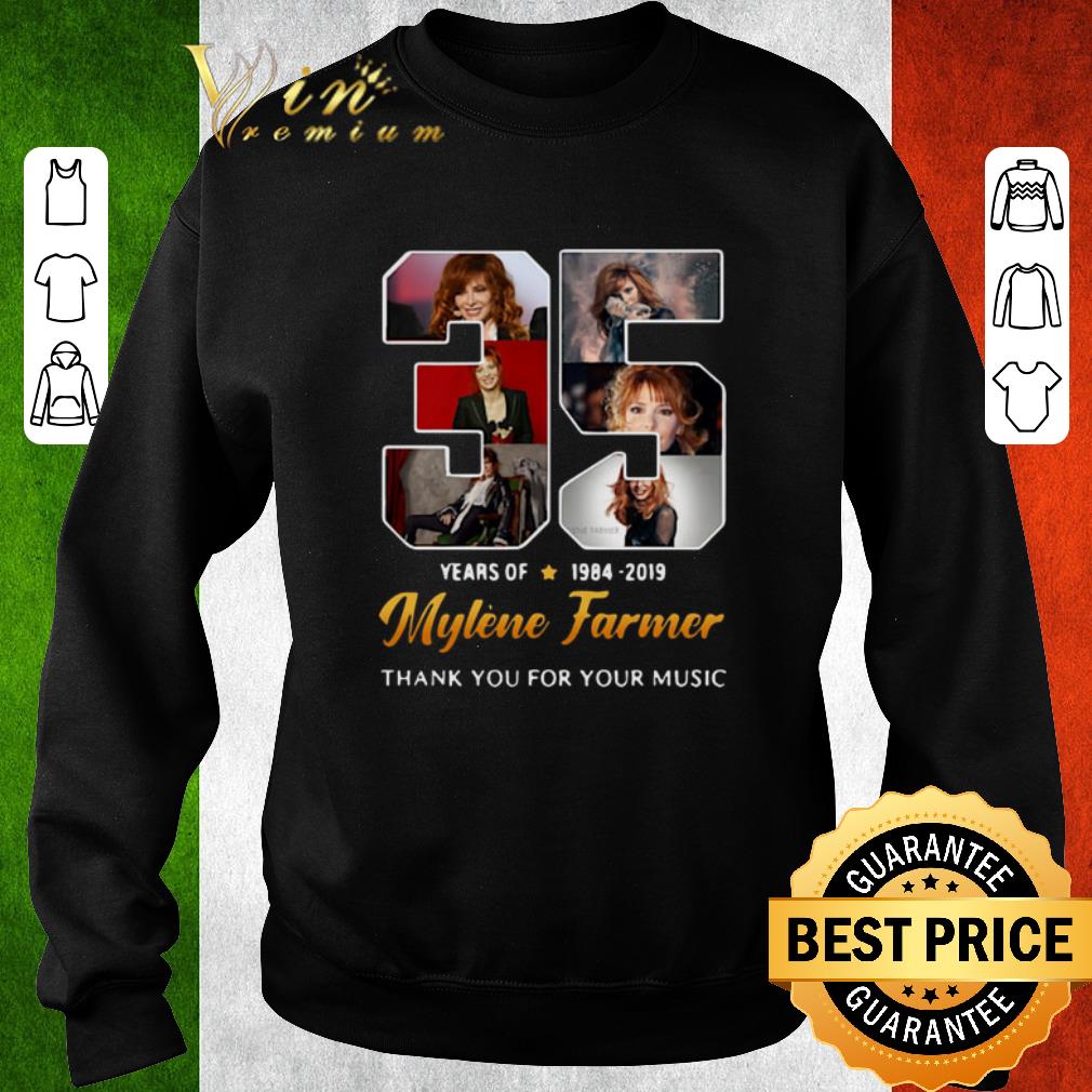 Hot 35 years of Mylene Farmer 1984-2019 thank you for your music shirt 2 Hot 35 years of Mylene Farmer 1984-2019 thank you for your music shirt