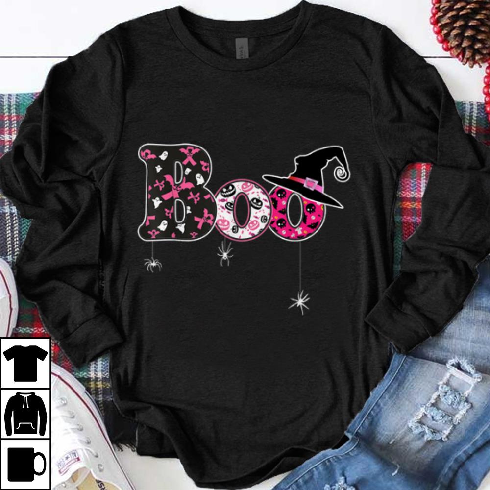 Hot Halloween Boo Breast Cancer Awareness Month shirt 2 Hot Halloween Boo Breast Cancer Awareness Month shirt