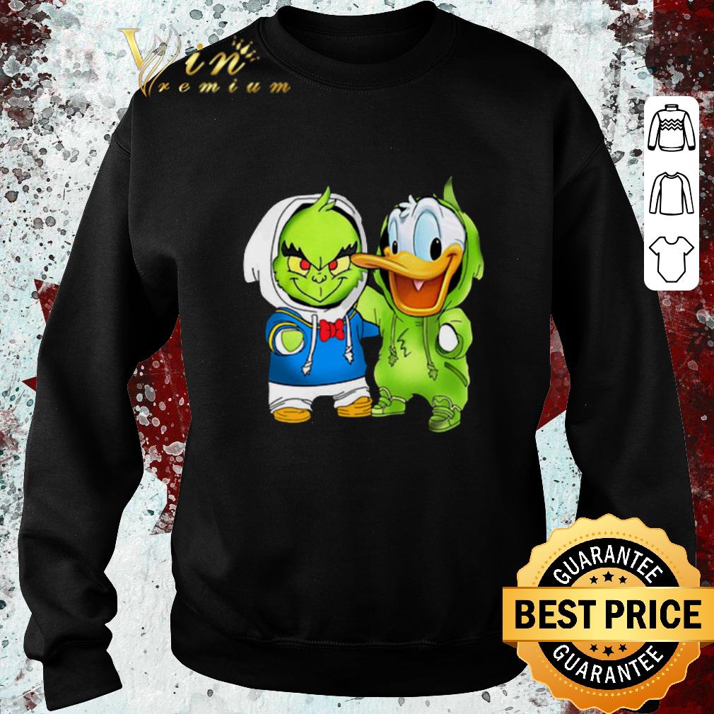 Pretty Baby Grinch and Donald Duc Disney shirt 2 Pretty Baby Grinch and Donald Duc Disney shirt