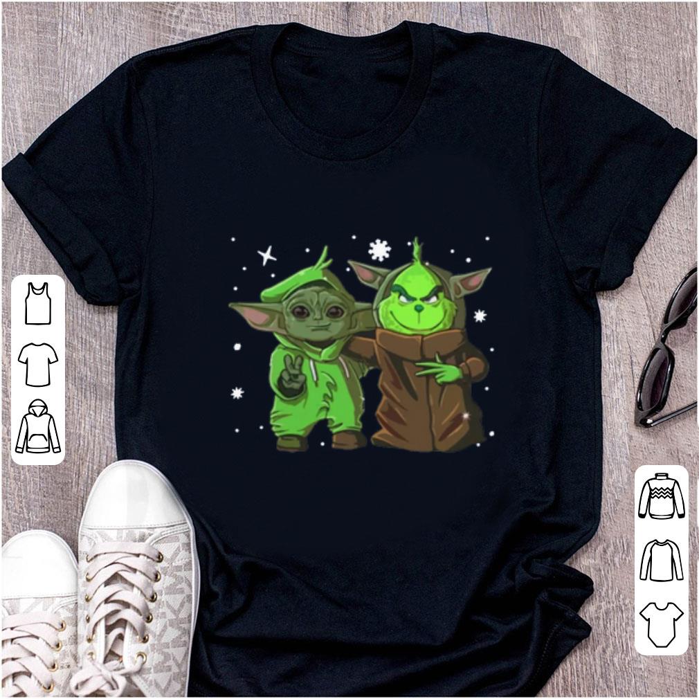 Great Baby Yoda And Baby Grinch Christmas shirt Great Baby Yoda And Baby Grinch Christmas shirt