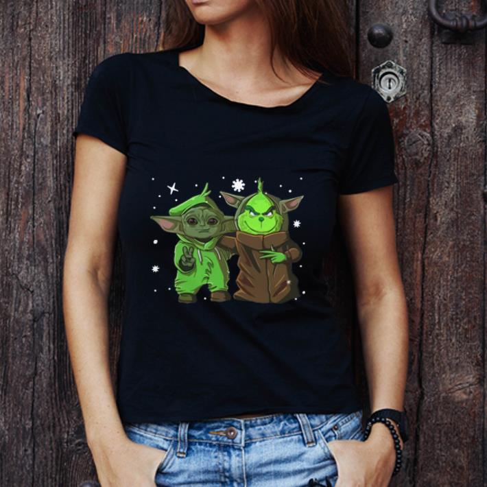 Great Baby Yoda And Baby Grinch Christmas shirt Great Baby Yoda And Baby Grinch Christmas shirt
