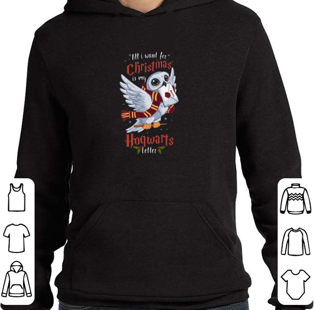 Original Owl all i want for Christmas is my Hogwarts letter shirt 2 Original Owl all i want for Christmas is my Hogwarts letter shirt