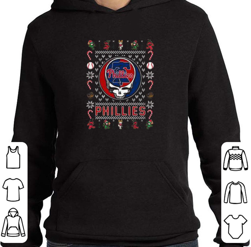 Pretty Philadelphia Phillies Grateful Dead Christmas Ugly shirt 2 Pretty Philadelphia Phillies Grateful Dead Christmas Ugly shirt