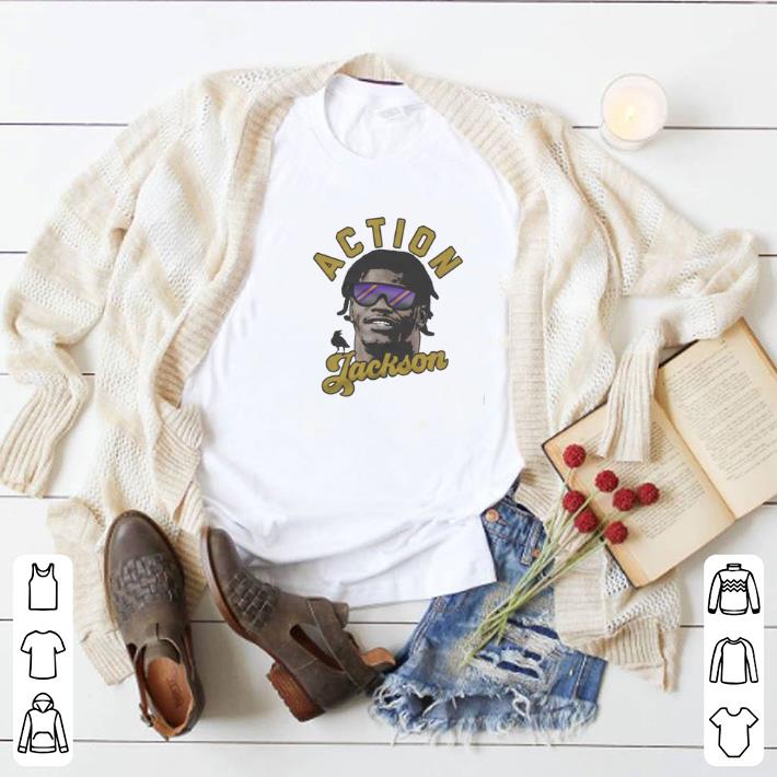 Top Lamar Jackson Action Jackson Baltimore Ravens shirt 2 Top Lamar Jackson Action Jackson Baltimore Ravens shirt