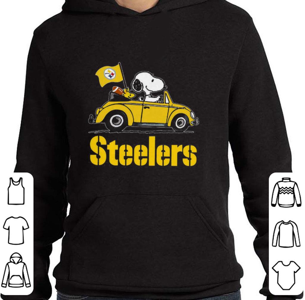 Funny Snoopy Driving Volkswagen Pittsburgh Steelers shirt 2 Funny Snoopy Driving Volkswagen Pittsburgh Steelers shirt