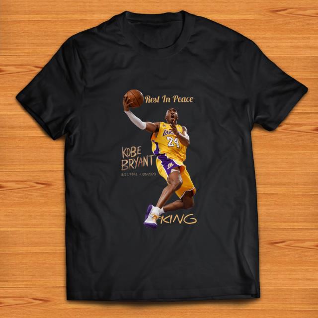 Top Rest In Peace Kobe Bryant King Shirt Hoodie Sweater Longsleeve T Shirt