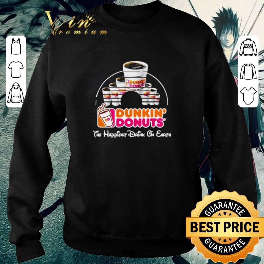 Pretty Walt Disney Dunkin’ Donuts the happiest drink on earth shirt 2 Pretty Walt Disney Dunkin’ Donuts the happiest drink on earth shirt