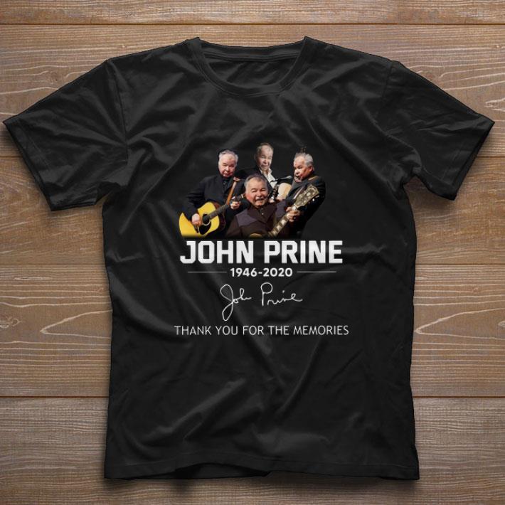 John Prine 1946 2020 autograph Thank You For The Memories shirt
