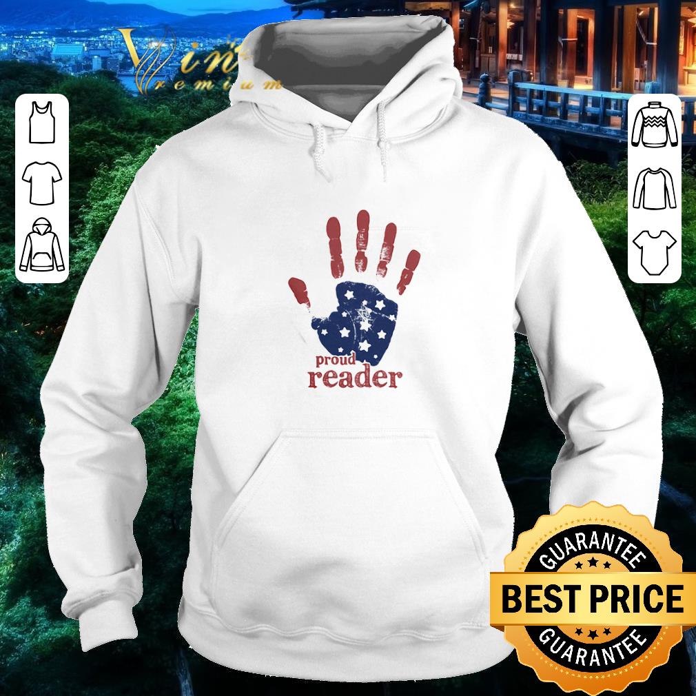 Hot Handprint Proud Reader 4th Of July Independence Day shirt 2 Hot Handprint Proud Reader 4th Of July Independence Day shirt