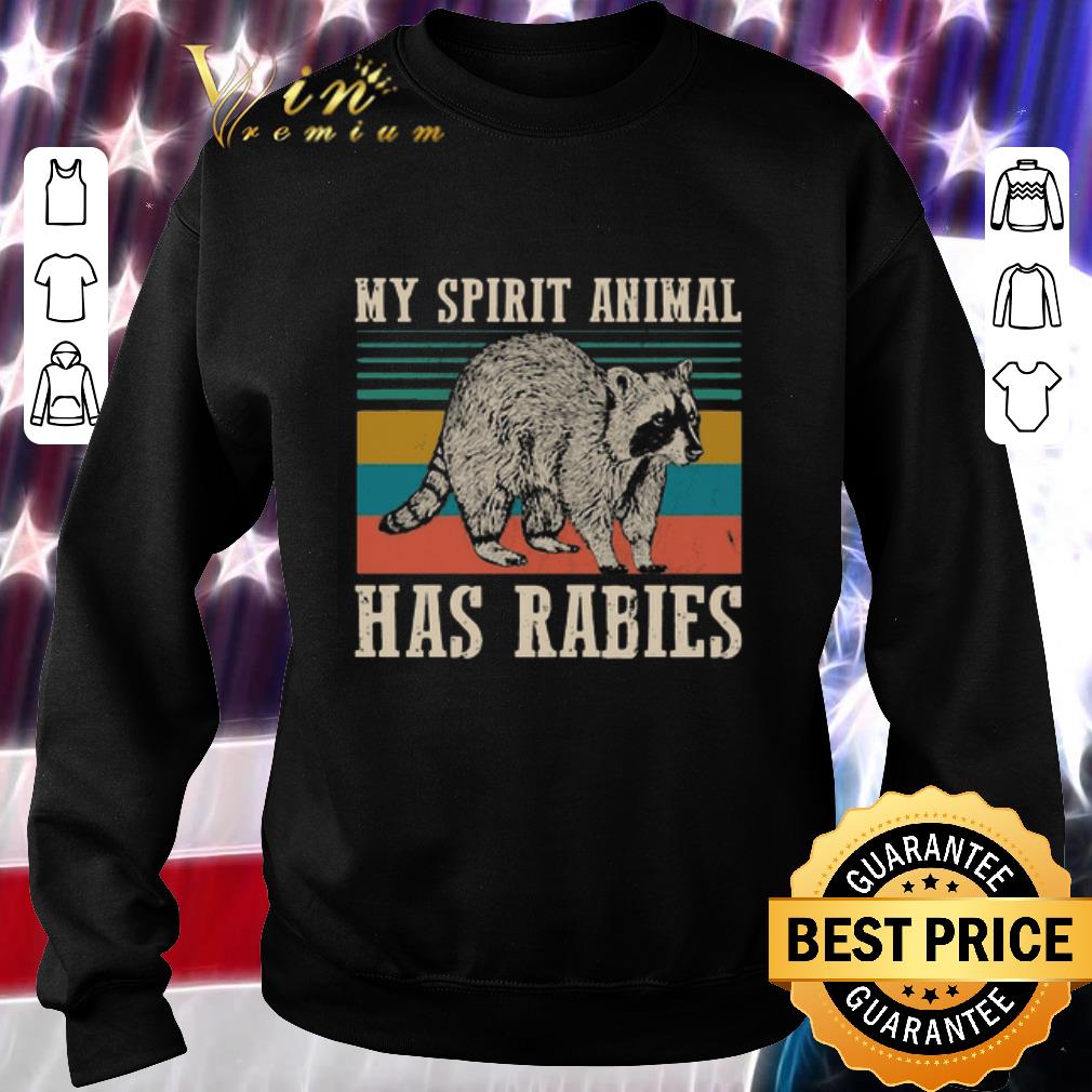Pretty Raccoon my spirit animal has rabies vintage shirt 2 Pretty Raccoon my spirit animal has rabies vintage shirt
