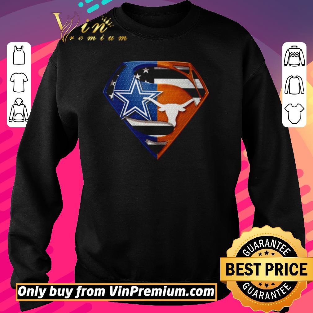 Top Superman Dallas Cowboys vs Texas Longhorns shirt 2 Top Superman Dallas Cowboys vs Texas Longhorns shirt