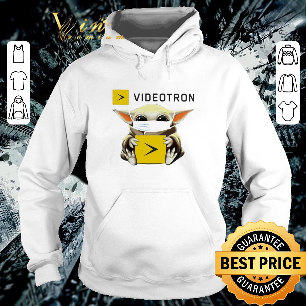Original Star Wars Baby Yoda mask Vidéotron Coronavirus shirt 2 Original Star Wars Baby Yoda mask Vidéotron Coronavirus shirt
