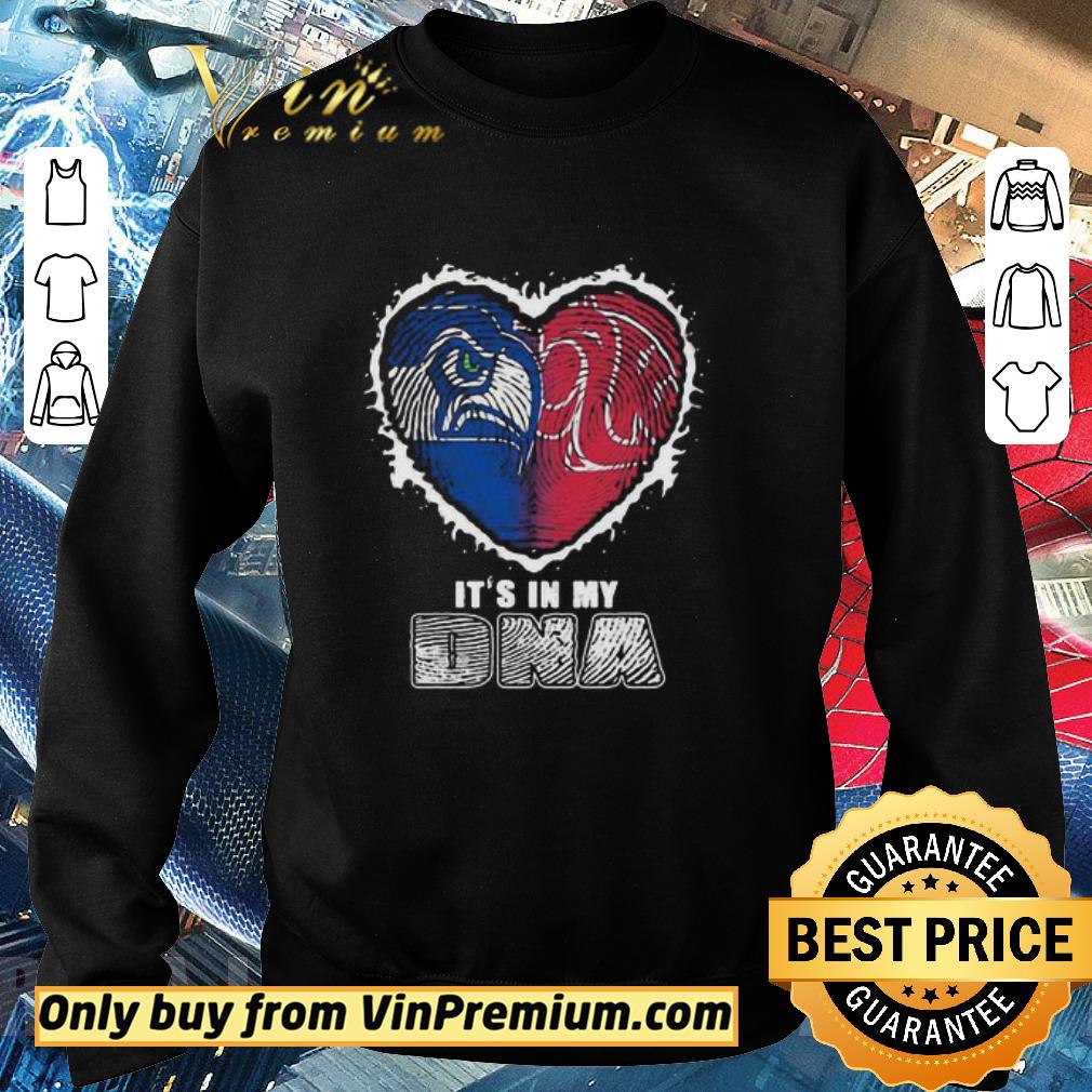 Nice Seattle seahawks and washington state cougars it’s in my dna shirt 2 Nice Seattle seahawks and washington state cougars it’s in my dna shirt
