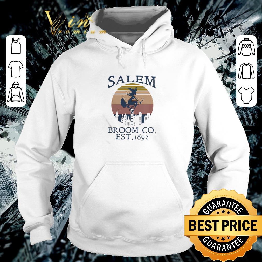 Awesome Witch salem broom co est 1692 vintage sunset shirt 2 Awesome Witch salem broom co est 1692 vintage sunset shirt