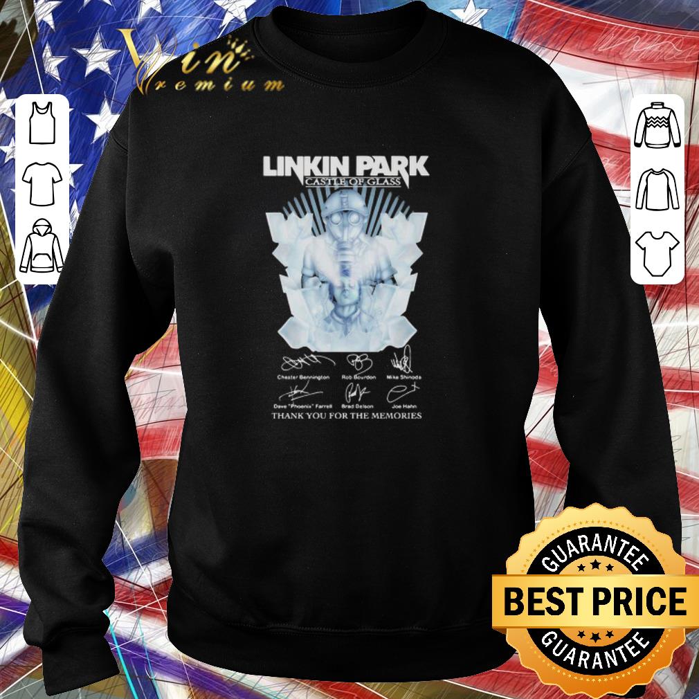 Top Linkin Park Castle Of Glass Signatures Thank You For The Memories shirt 2 Top Linkin Park Castle Of Glass Signatures Thank You For The Memories shirt
