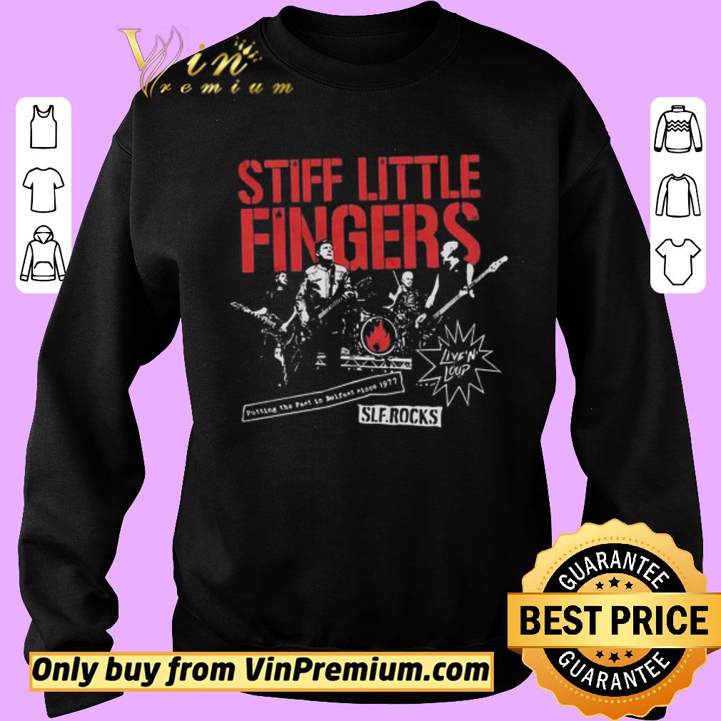 Original Stiff little fingers potting the past in golfnet since 1977 sle rocks shirt 2 Original Stiff little fingers potting the past in golfnet since 1977 sle rocks shirt