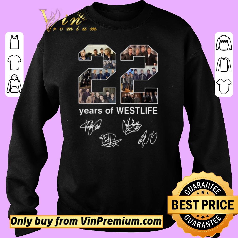 Top 22 Years Of Westlife Signatures shirt 2 Top 22 Years Of Westlife Signatures shirt