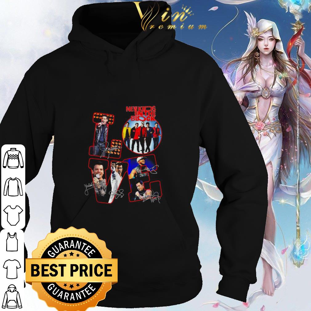Premium Love NKOTB New Kids On The Block Band signatures shirt 2 Premium Love NKOTB New Kids On The Block Band signatures shirt
