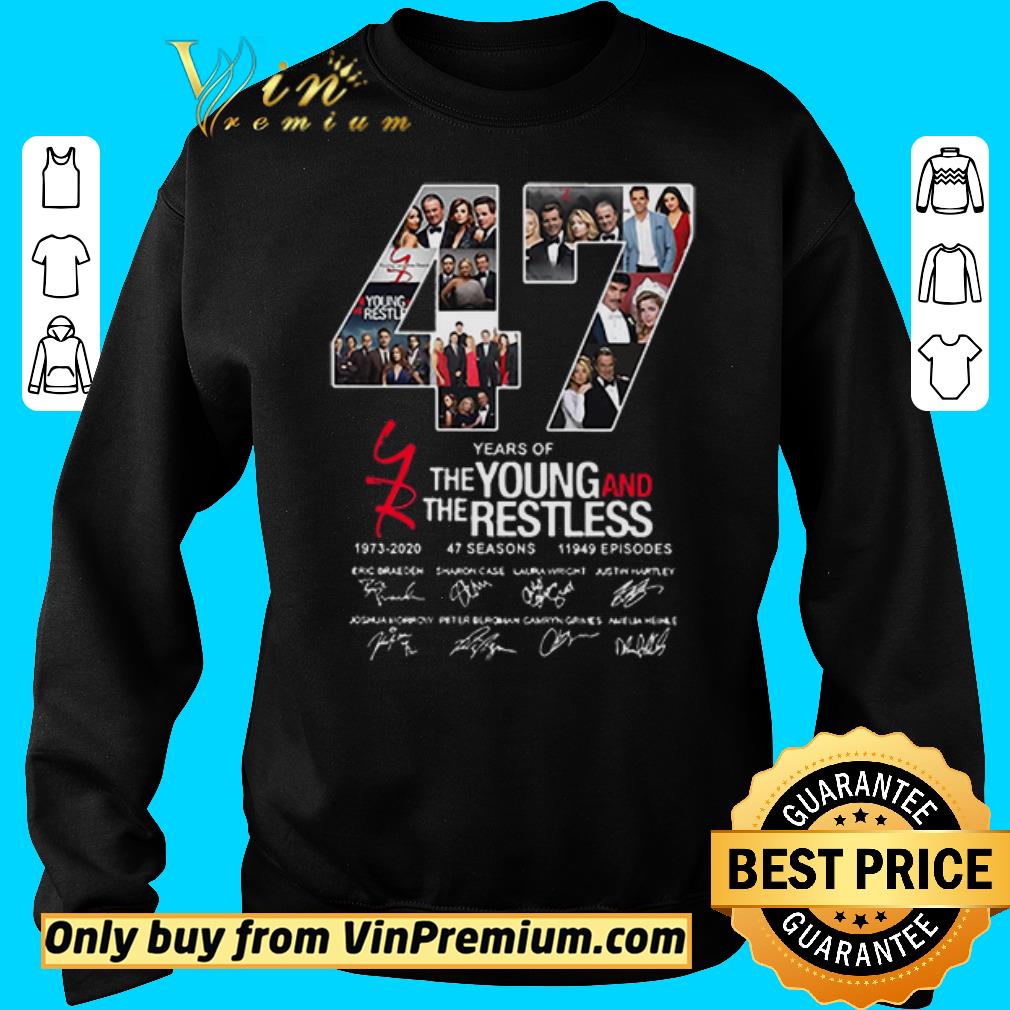 Nice 47 years of the young and the restless 1973-2020-47 seasons 11949 episodes signatures shirt 2 Nice 47 years of the young and the restless 1973-2020-47 seasons 11949 episodes signatures shirt