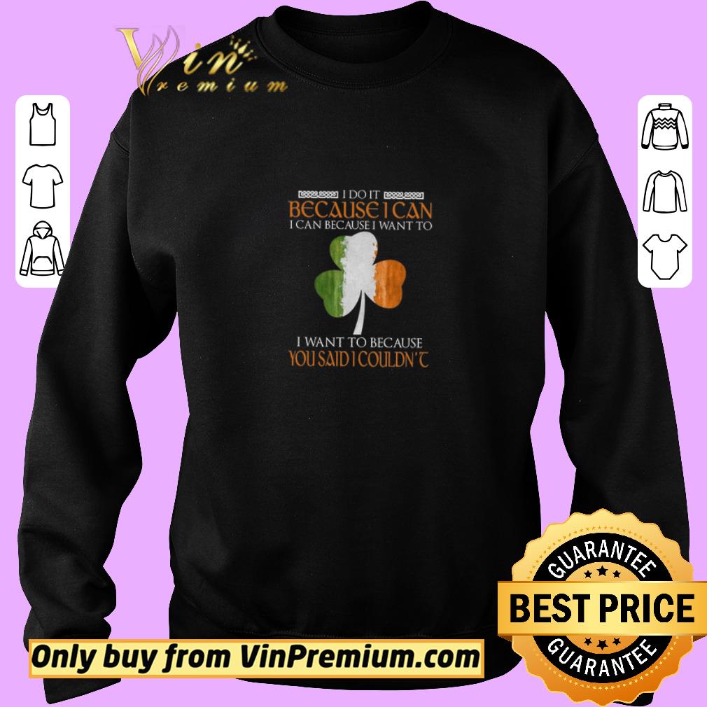 Original The Irish I Do It Because I Can Because I Want To Because You Said I Couldn't shirt 2 Original The Irish I Do It Because I Can Because I Want To Because You Said I Couldn't shirt