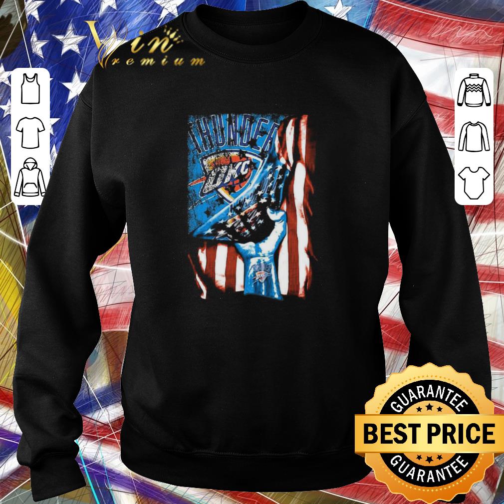 Top Oklahoma City Thunder American Flag 4th Of July Independence Day shirt 2 Top Oklahoma City Thunder American Flag 4th Of July Independence Day shirt