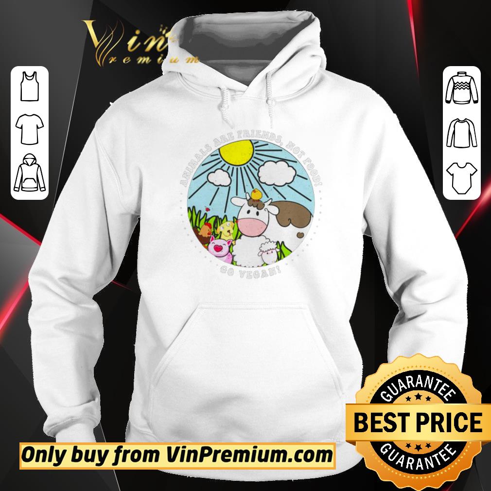 Top Animals are friends not food go vegan shirt 2 Top Animals are friends not food go vegan shirt