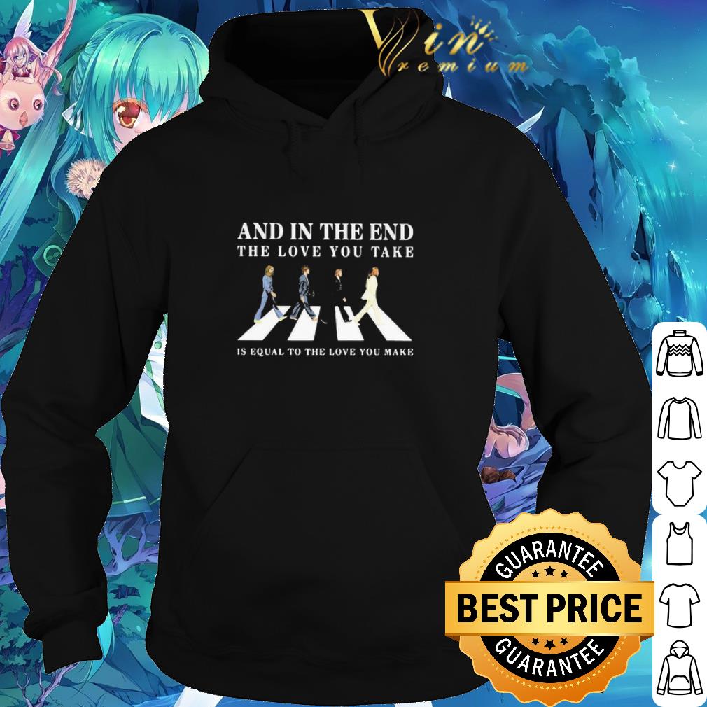 Premium The Beatles Abbey Road The End Lyrics shirt 2 Premium The Beatles Abbey Road The End Lyrics shirt