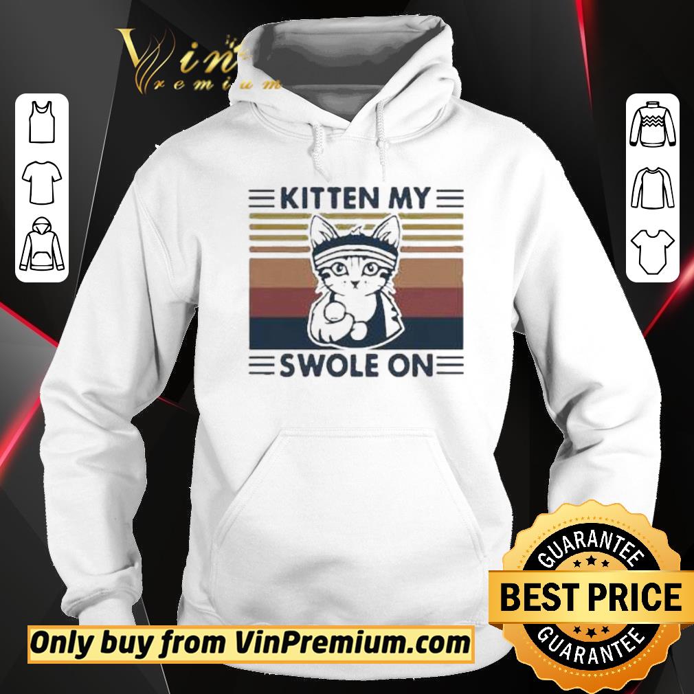Official Weightlifting cat kitten my swole on vintage shirt 2 Official Weightlifting cat kitten my swole on vintage shirt