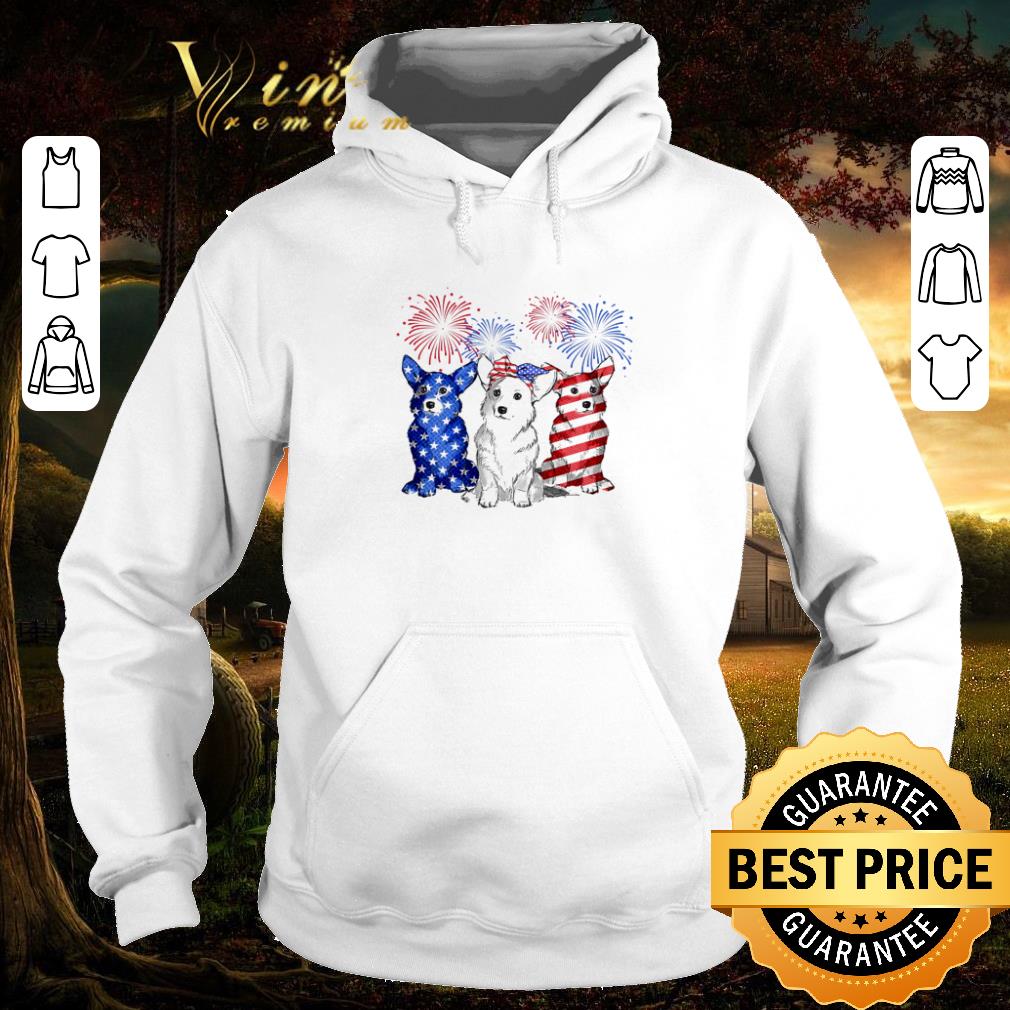 Official Firework Corgi Blue White Red American Flag shirt 2 Official Firework Corgi Blue White Red American Flag shirt