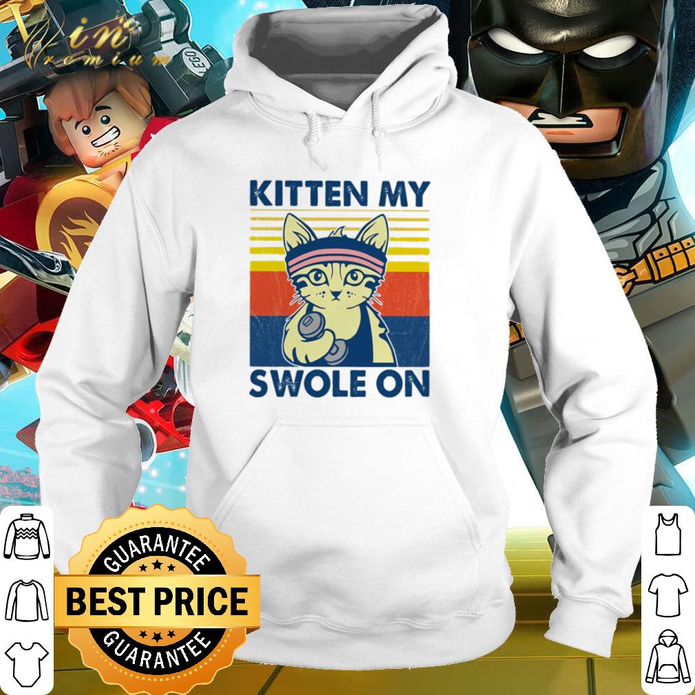 Premium Cat Kitten my swole on gym vintage shirt 2 Premium Cat Kitten my swole on gym vintage shirt