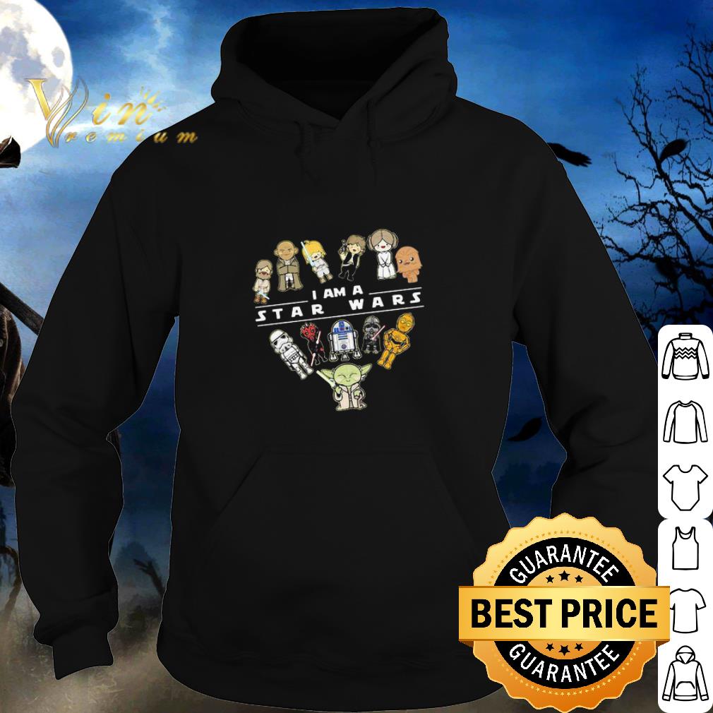 Premium I Am A Star Wars Characters Chibi Heart shirt 2 Premium I Am A Star Wars Characters Chibi Heart shirt