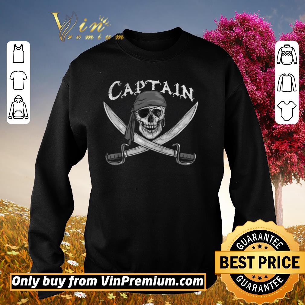 Original Pirate Ship Captain Skull & Cutlasses Jolly Roger shirt 2 Original Pirate Ship Captain Skull & Cutlasses Jolly Roger shirt