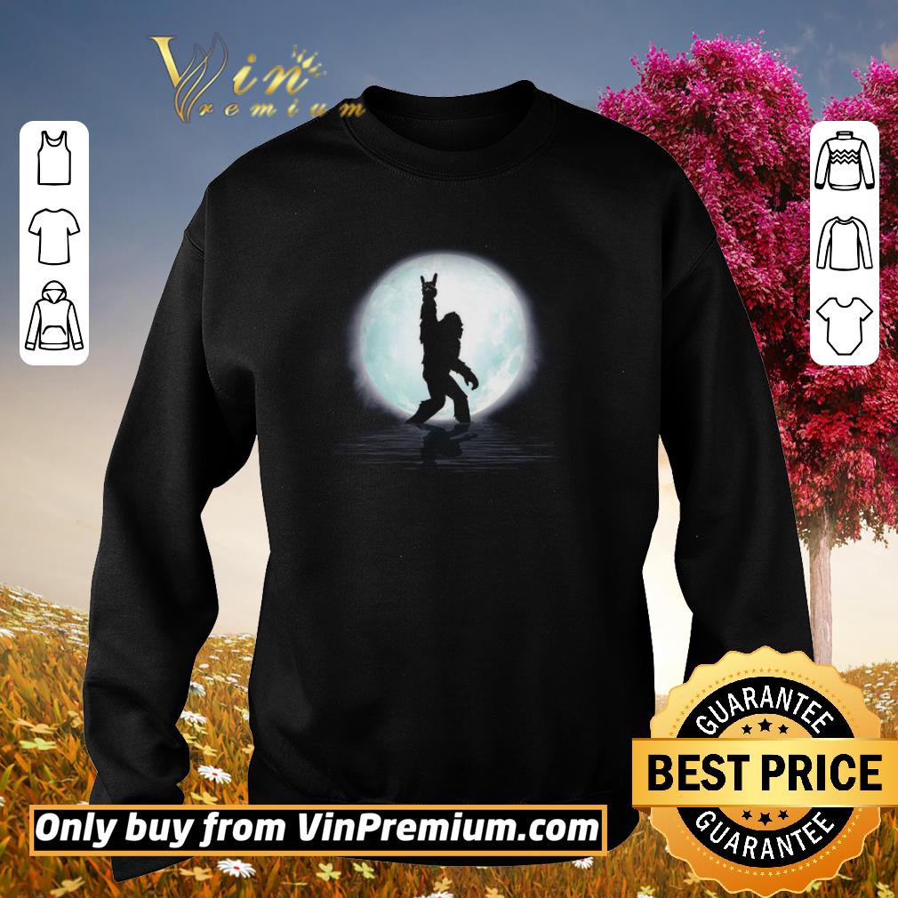 Top Bigfoot Rock And Roll Under The Moon shirt 2 Top Bigfoot Rock And Roll Under The Moon shirt