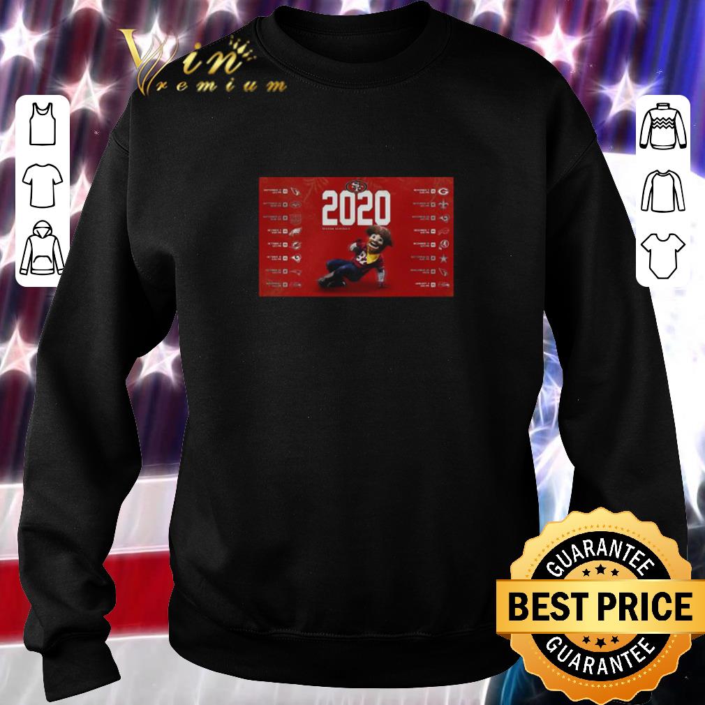 Top San Francisco 49ers 2020 Season Schedule shirt 2 Top San Francisco 49ers 2020 Season Schedule shirt