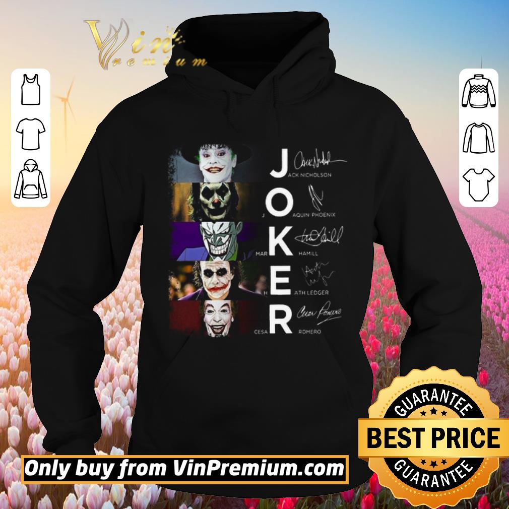 Original Joker Movie Signature Jack Nicholson Joaquin Phoenix Mark Hamill Heath Ledger shirt 2 Original Joker Movie Signature Jack Nicholson Joaquin Phoenix Mark Hamill Heath Ledger shirt