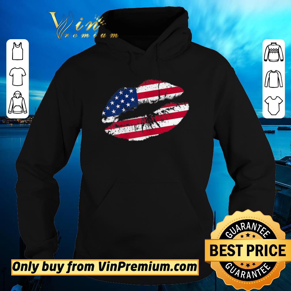 Original 4Th Of July Kiss Lips American Flag shirt 2 Original 4Th Of July Kiss Lips American Flag shirt