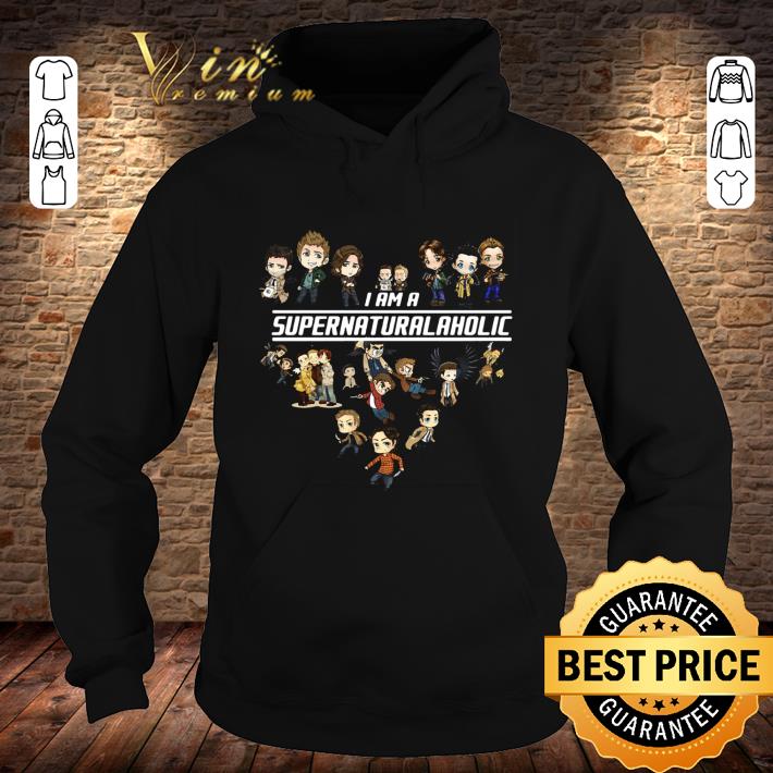 Awesome I am a Supernaturalaholic Supernatural characters cartoon shirt 2 Awesome I am a Supernaturalaholic Supernatural characters cartoon shirt