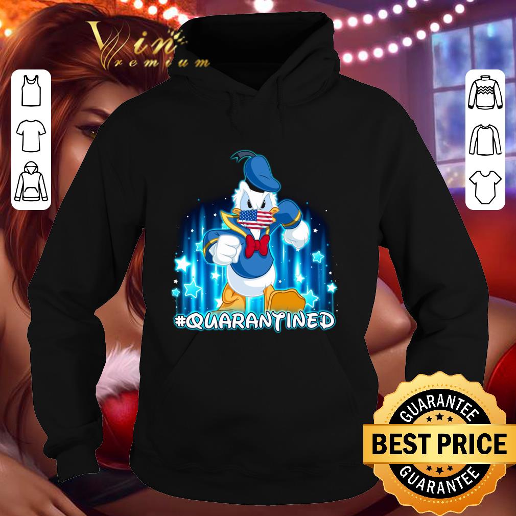 Donald duck face mask quarantined American flag shirt 2 Donald duck face mask quarantined American flag shirt