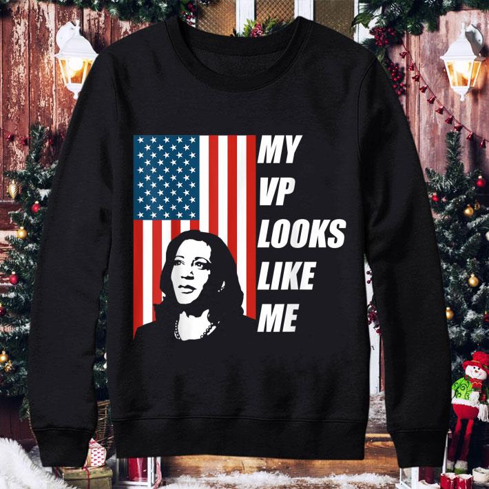 Original My Vp Looks Like Me Kamala Harris American Flag shirt 2 Original My Vp Looks Like Me Kamala Harris American Flag shirt