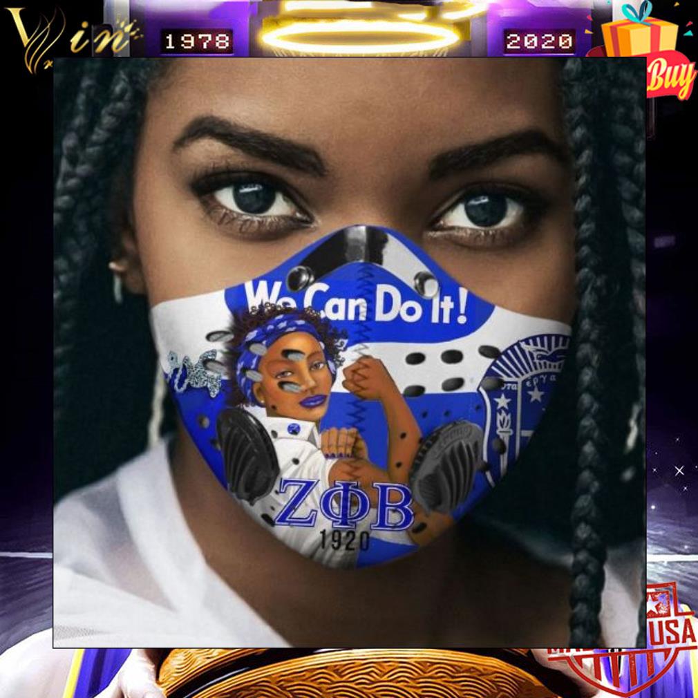 Zeta Phi Beta we can do it Face Mask With Filter 3 Zeta Phi Beta we can do it Face Mask With Filter