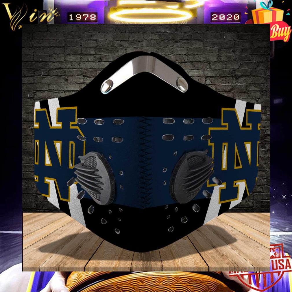 Notre Dame Fighting Irish Logo Face Mask With Filter 3 Notre Dame Fighting Irish Logo Face Mask With Filter